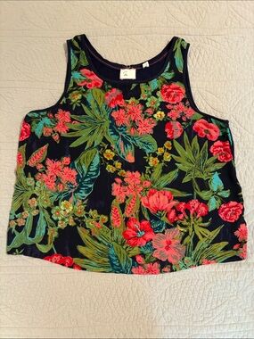 Anthropologie Postmark Lille floral tank, size Medium